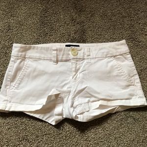 White AE shortie shorts